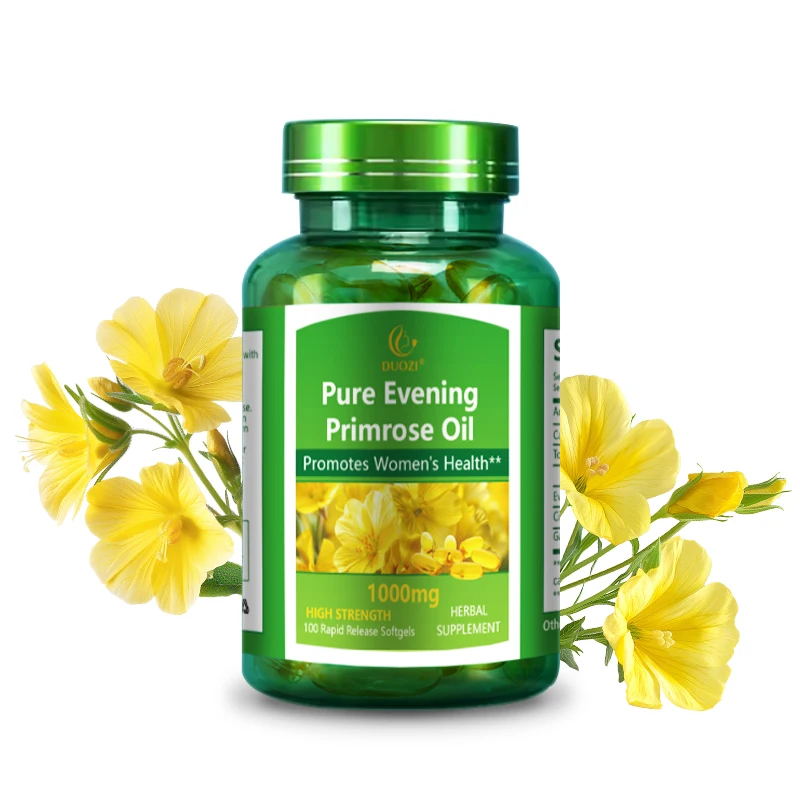 OEM duozi food supplements Evening Primrose Oil whitening pills maintain hormonal Premium Evening Primrose Oil Liquid Softgels