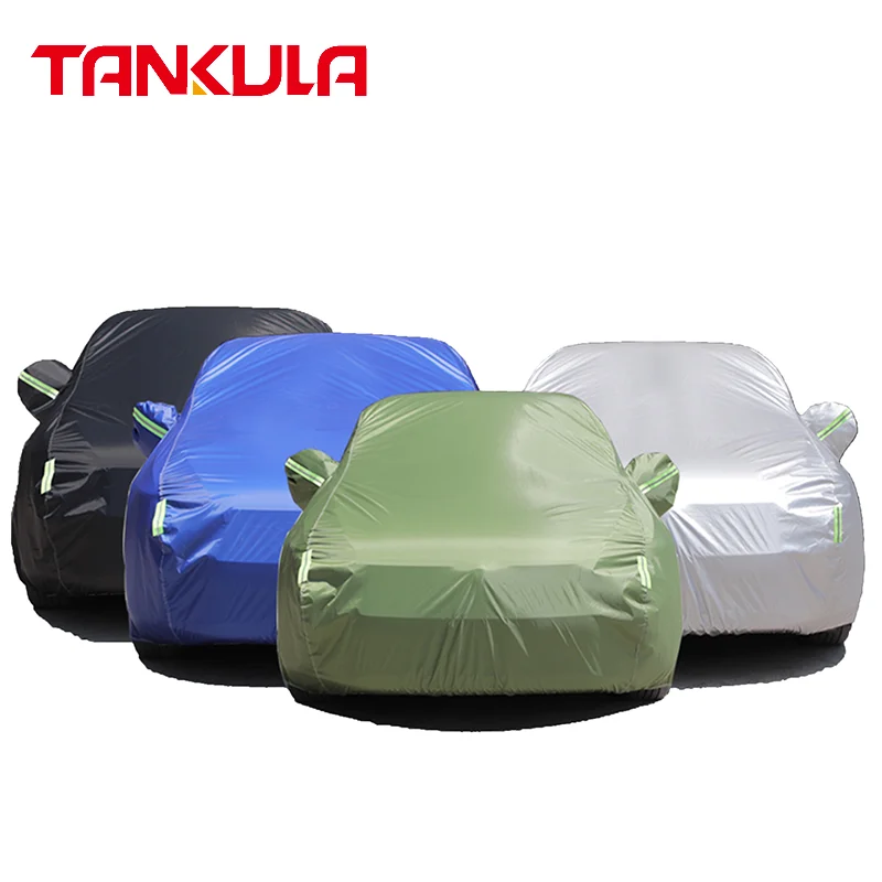 High Quality Polyester Taffeta Padded Car Cover Dust Hail Protection Outdoor Car Cover Car Covers Sun Proof Waterproof