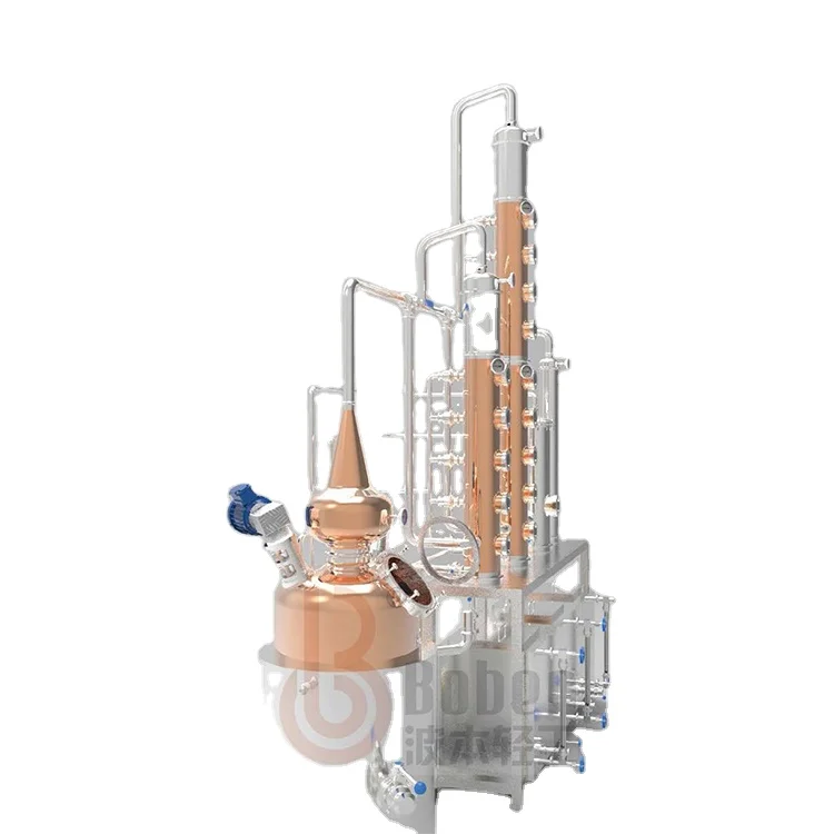Gin Stills Vodka Distiller Wine Brandy Whisky Rum Copper Reflux Steam Distilling Column Equipment For Sale