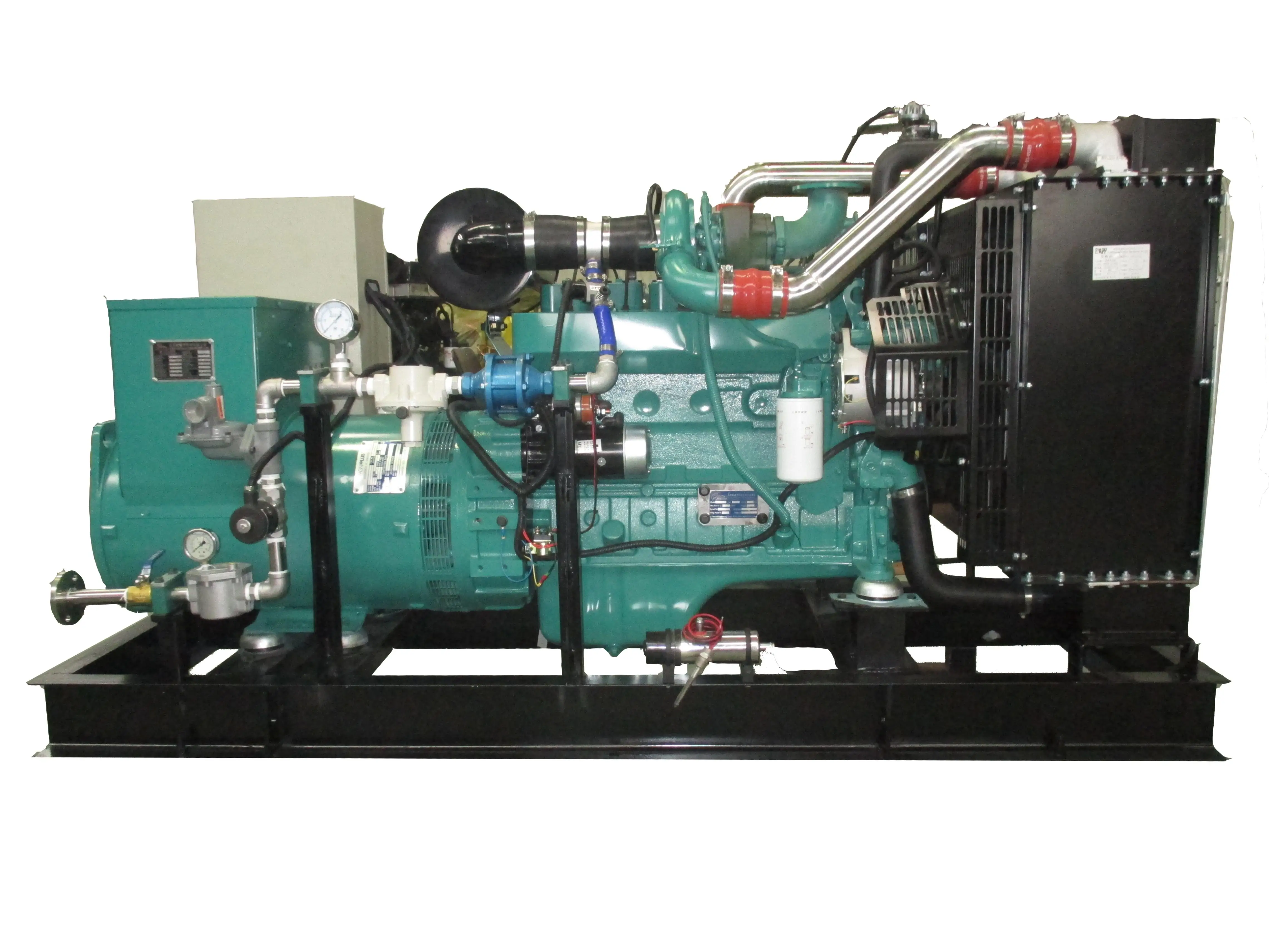 Customized Natural gas methane Turbine generator 80kw LPG/CNG/biogas generator set water cooling 120kw genset