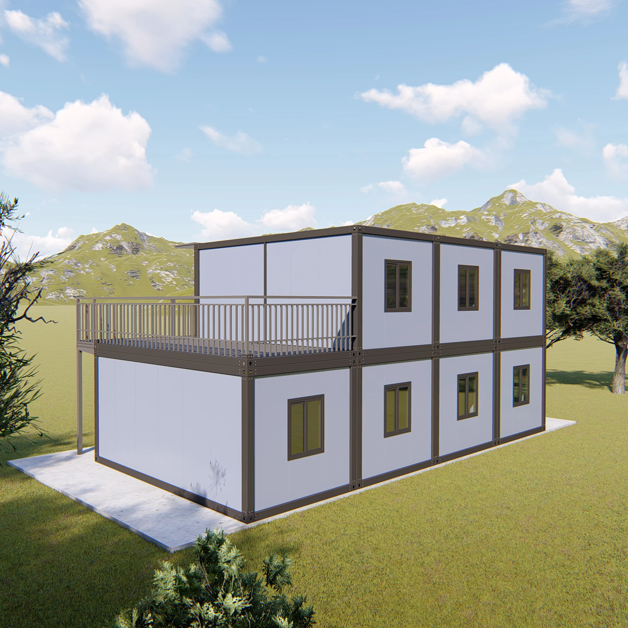 Camping Small Tiny Container House Home Office Easy Assembly Disassembly Detachable Container House for sale