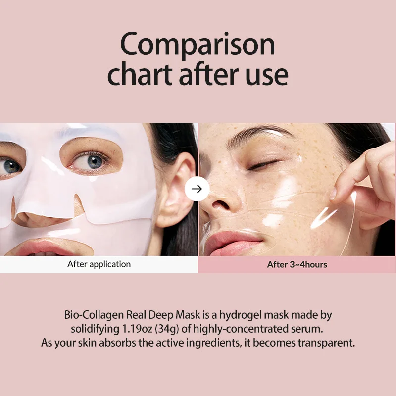 Hot Selling Collagen Face Masking Sheet Korea Private Label Toning Biodegradable Functional Facial Mask Face & Body Mask