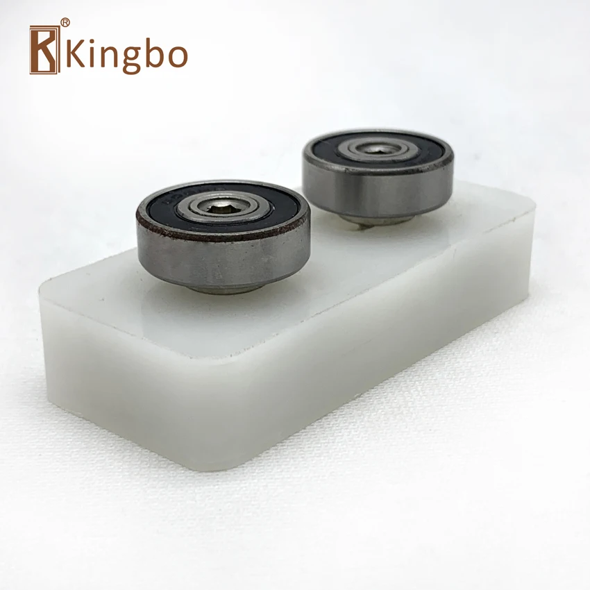 Resin double pulley rubber strips pressing wheel aluminum door rubber gasket Installation shovel