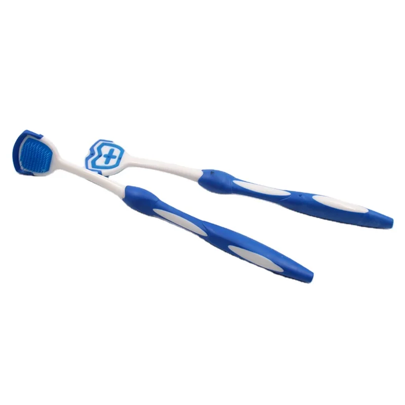 OEM 100 Soft Rubber Bristles Adult Plastic Tongue Scraper