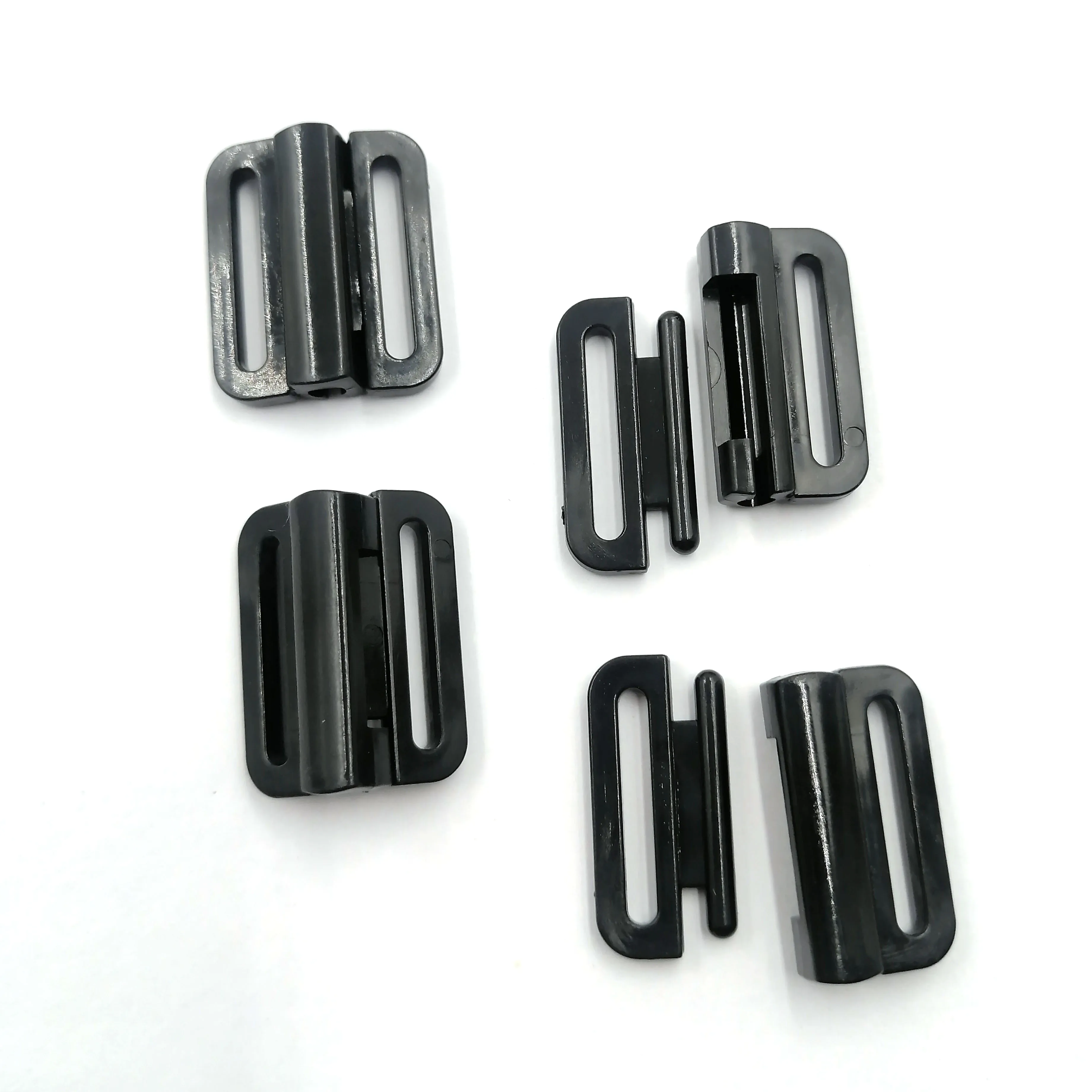 Factory Rectangle Bra Hook Clip Swimwear Lingerie Sewing Snap Bra Clasp Plastic Bra Closure Buckle