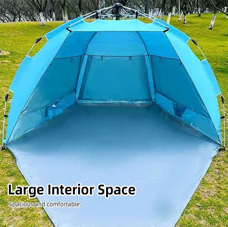 Logo Design Quick Set up Easy Setup Beach Tent 2X2 Folding Tent Beach Tent Sun Shade Shelter