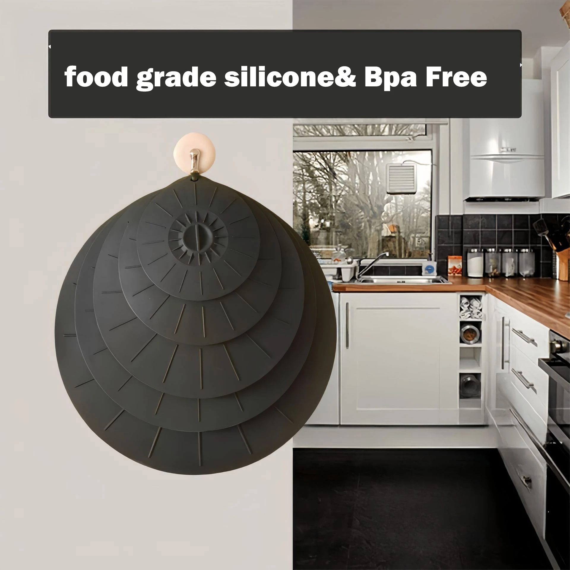 THEONE Silicone Fresh-keeping Cover Containers Seal Preservation Lids Dust-proof Tableware Silicone Cover Pot Bottle Covers