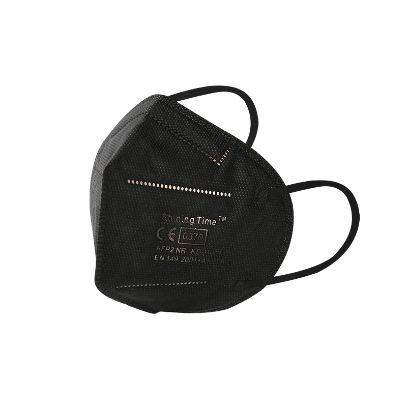 
Black FFP2 in German warehouse stock Face Masks FFP2 Respirators earloop Biomass respirator mask 