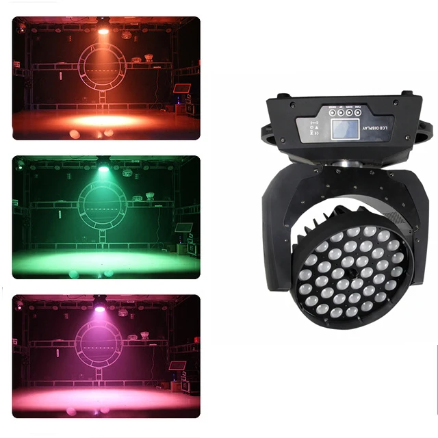 36x10w led moving head light rgbw zoom wash 4in1 xwatt