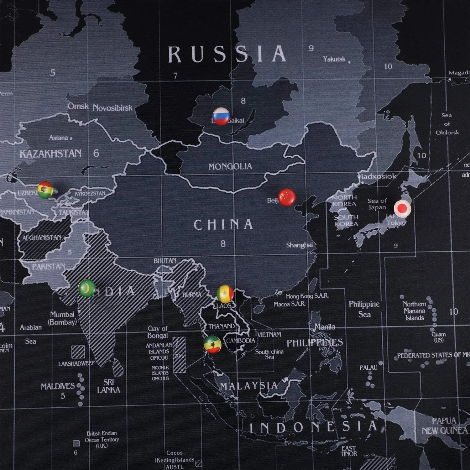  194 шт. креативные нажимные булавки с национальным флагом для карт страны рекламной доски