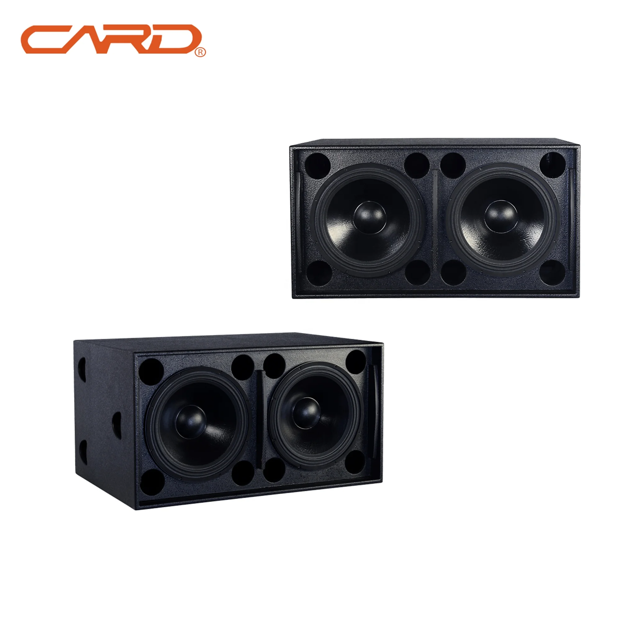 Sound system pro loudspeaker double 18 inch subwoofer 1200W birch plywood night club passive audio equipment