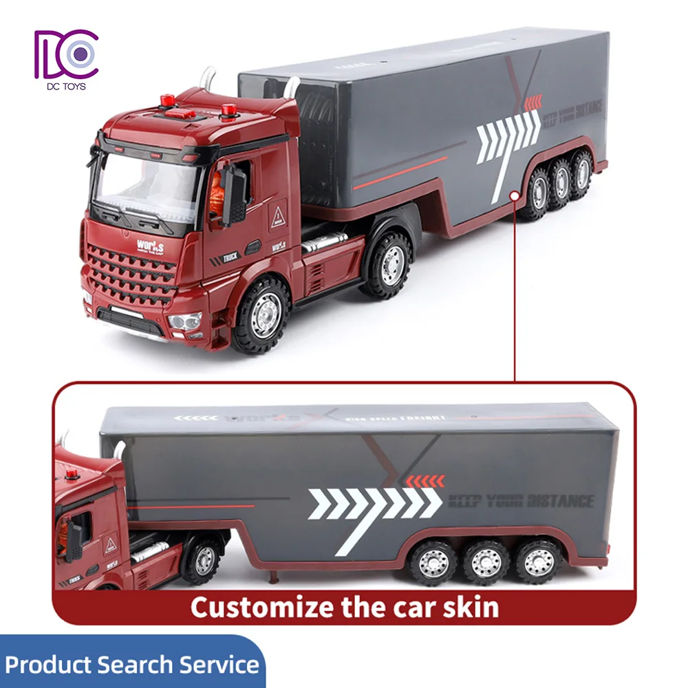 Hot Seller 2.4G Remote Control Container Truck Toy Tractor Trailer Truck Toy Radio Control Toy
