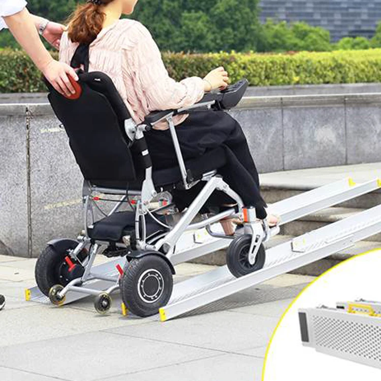 Anti-slip Manual Folding Bus Wheel Chair Ramp