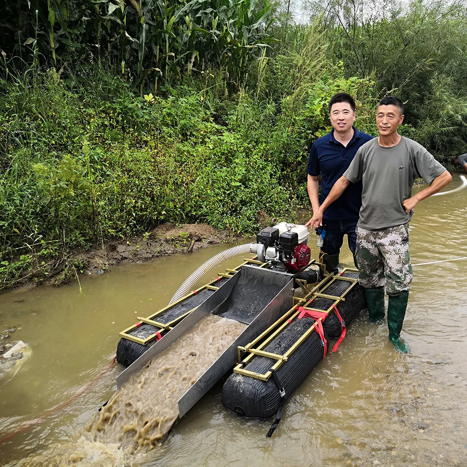 Small scale mining equipment portable mining machinery gold washing machine dredge