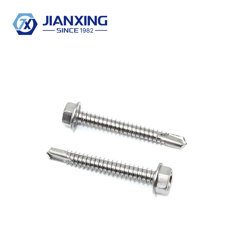 Stainless Steel 304 Hexagon Head Self Drilling Screw Roofing Screw  Drywall Screw