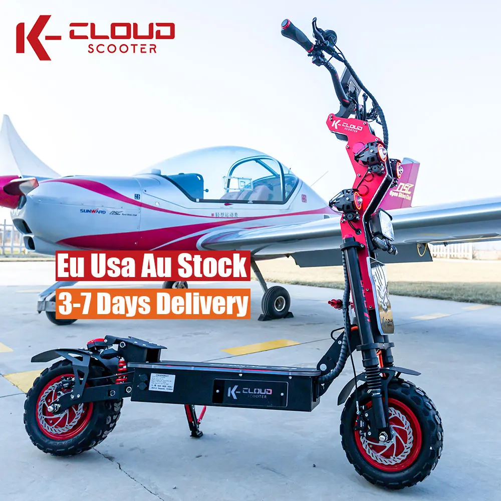 Local Stock EU US AU Warehouse 8000W 10000W Dual Motor High Powered Off-Road 14 Inch 72V Electric Scooter Scooters Electriques