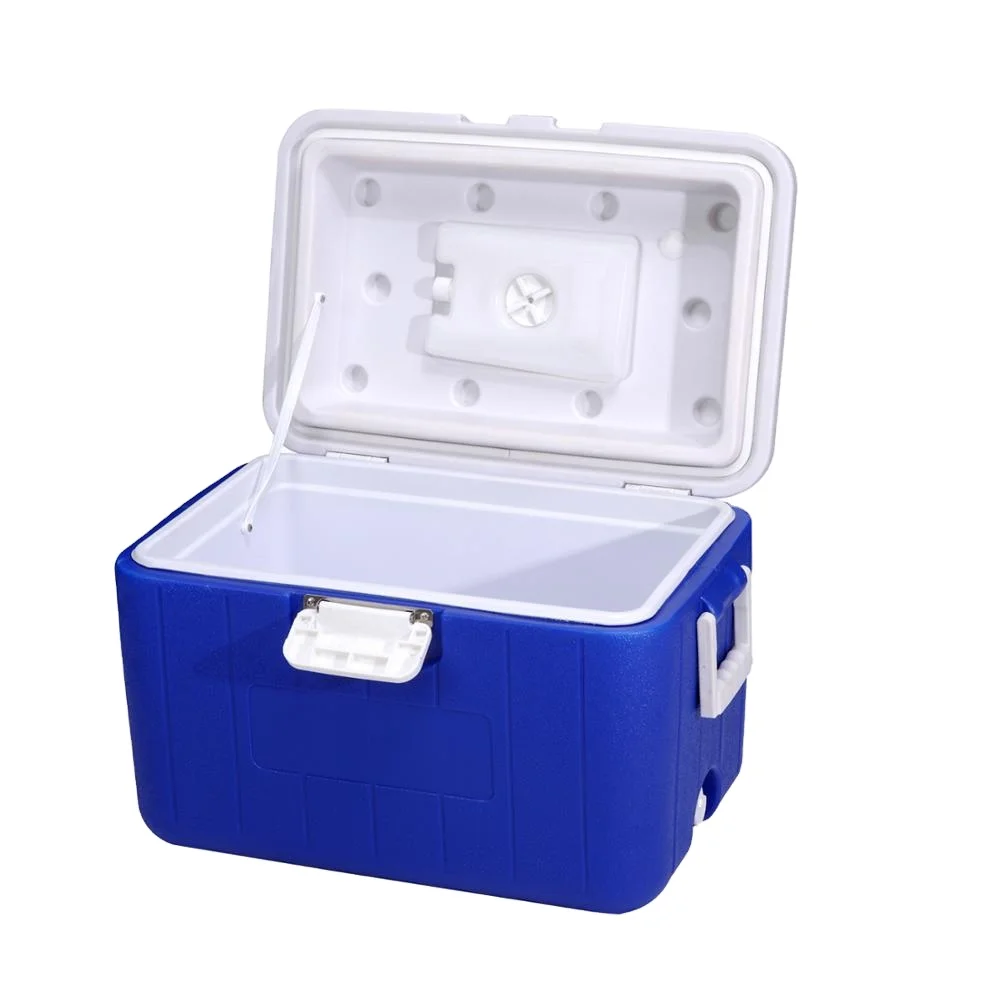 90L/110L large insulated picnic portable ice chest HDPE PU vaccine carrier With wheels cold  ice cooler box