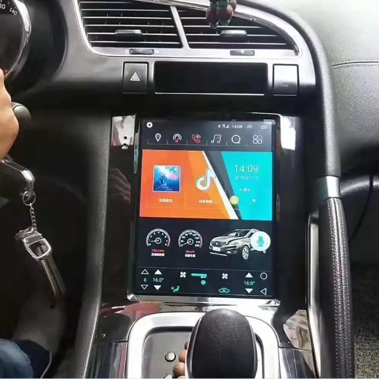 Мультимедийный автомобильный Dvd-плеер на Android, 10,4 дюйма, для Peugeot 3008, 2011-2019, GPS, Octa, 64 ГБ