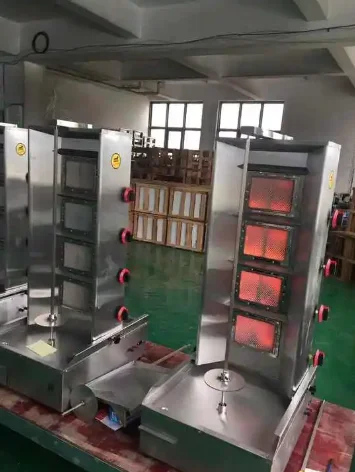 Высококачественная 4-горелка из нержавеющей стали газовая шаурма Донер кебаб прочная с матовой поверхностью одобрено CE