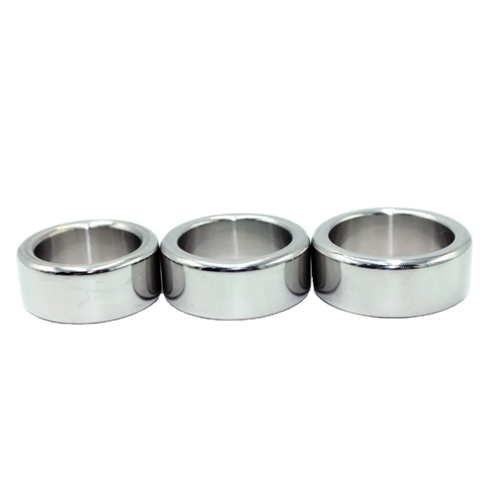 5mm thick stainless steel penis ring for men metal male time delay ball stretcher penis cock ring