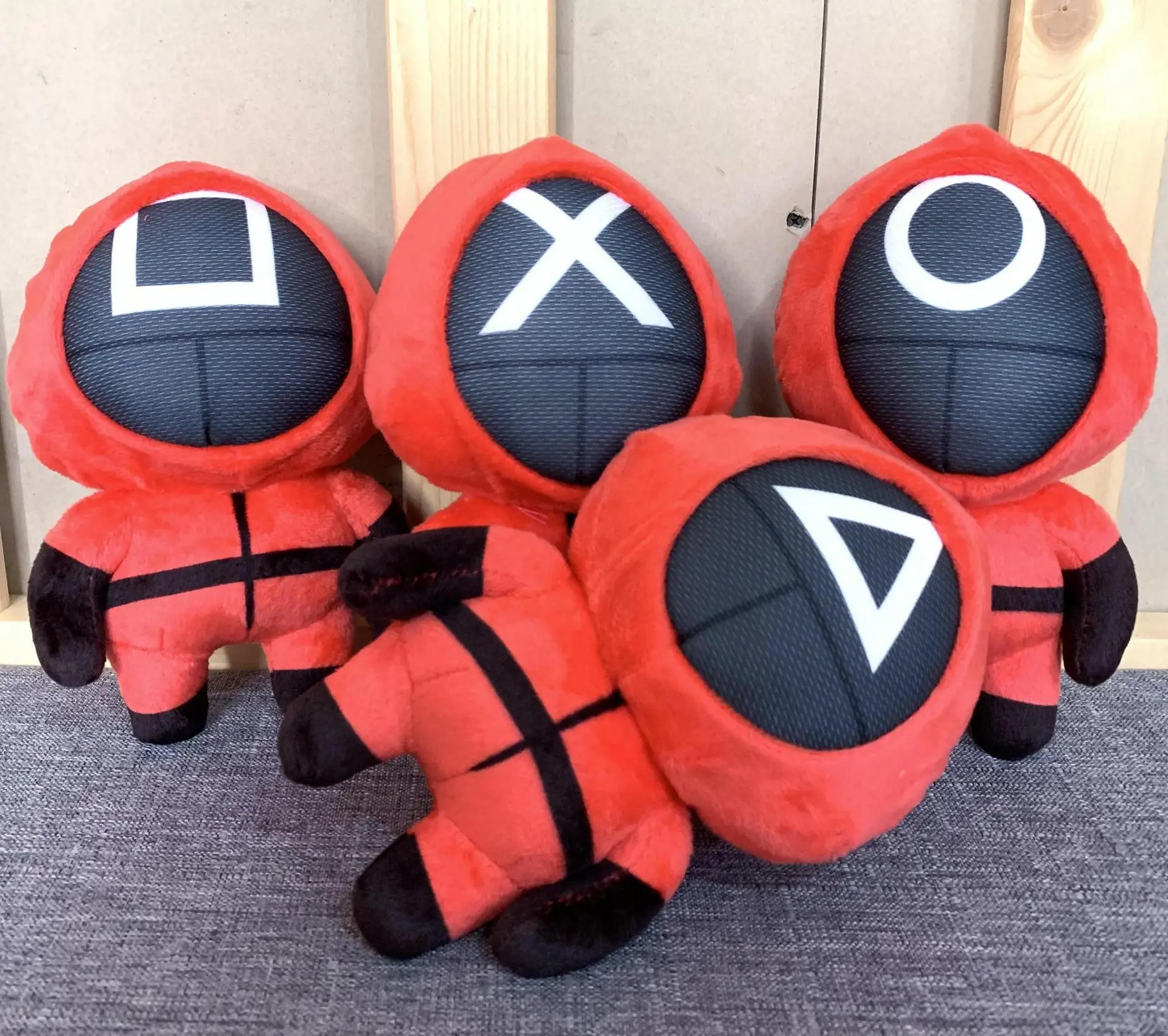 2021 TV Game Masked Man Figure Collection Ornaments Gifts squid game plush doll toys squid game toy