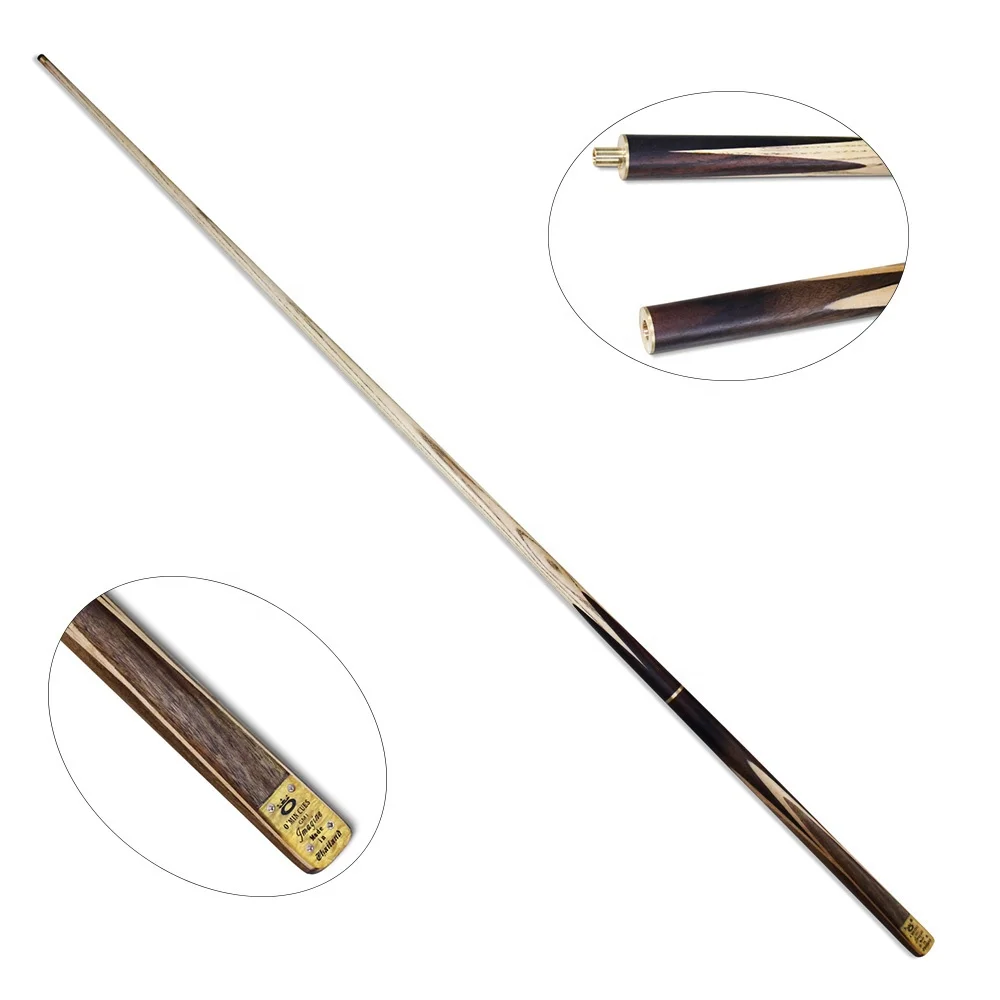 High Quality Ash Wood Handmade 3/4 Billiard Snooker Cue With Extension