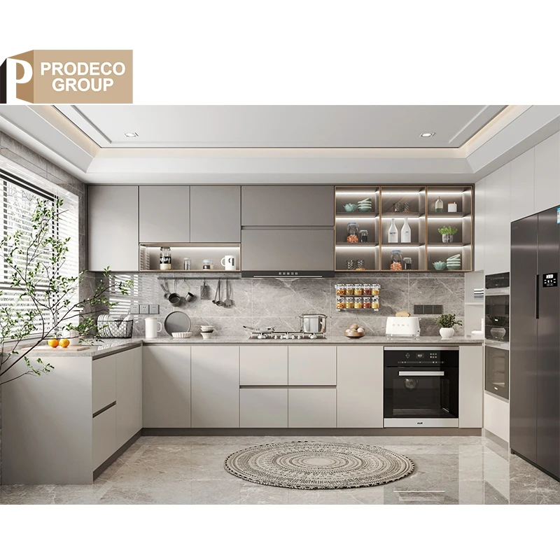 Prodeco Navy Blue Full Shark Kitchen Storage Floor Cabinets 10x10 for Project