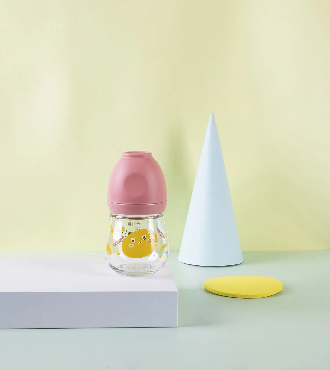 RK-N1019 Пользовательские Милые Кормление бутылки из-под молока стеклянная бутылочка для кормления младенца без ручки