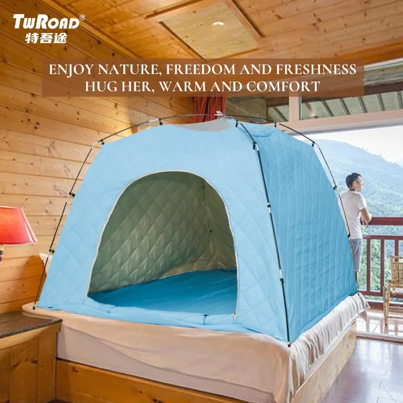 TWROAD 2021 Amazon Hot Sale Indoor Warm Tent Forest Wooden House Warm Winter Tent Humanized Design Warm Winter Tent