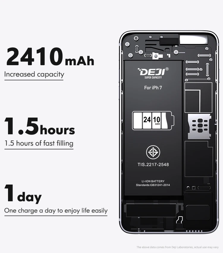 DEJI 100% Lithium bateria telefonului mobil Phone Battery For iphone 7 battery