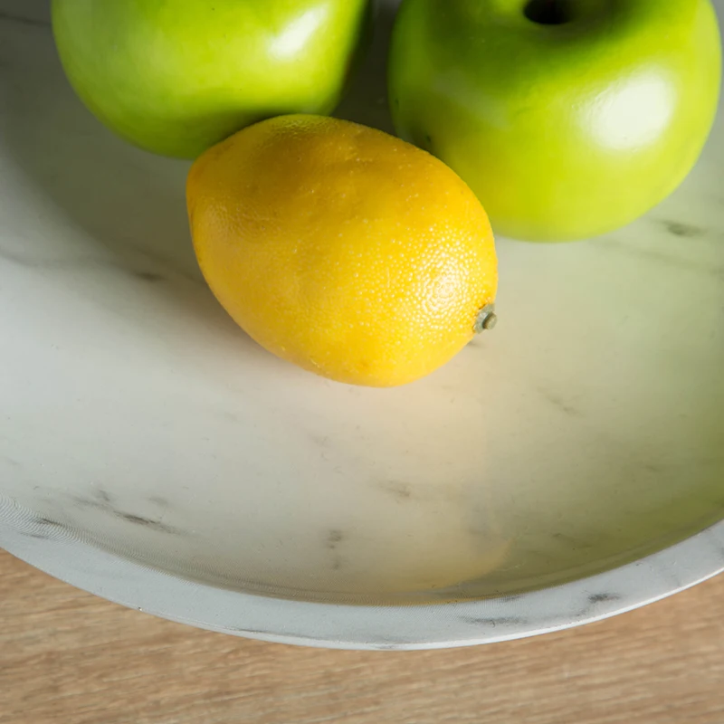 New original design modern times decorative tray marble pattern fruit tray for Wedding and Home Decor