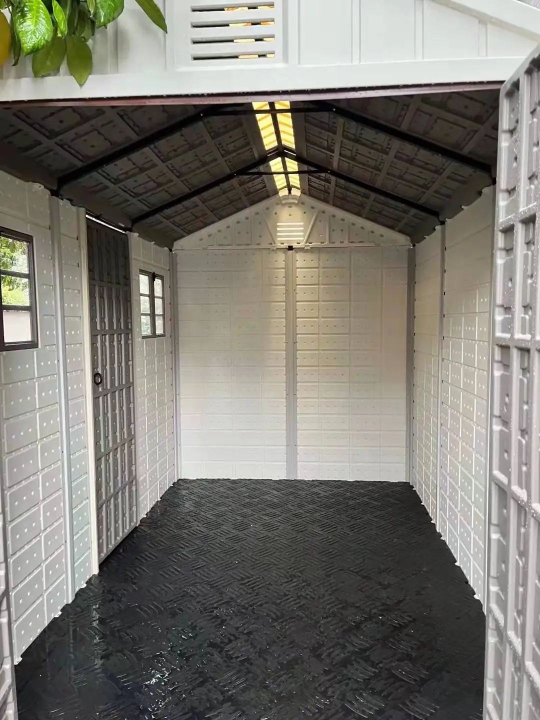 Пластиковый модульный садовый сарай Kinying, сборное садовое оборудование