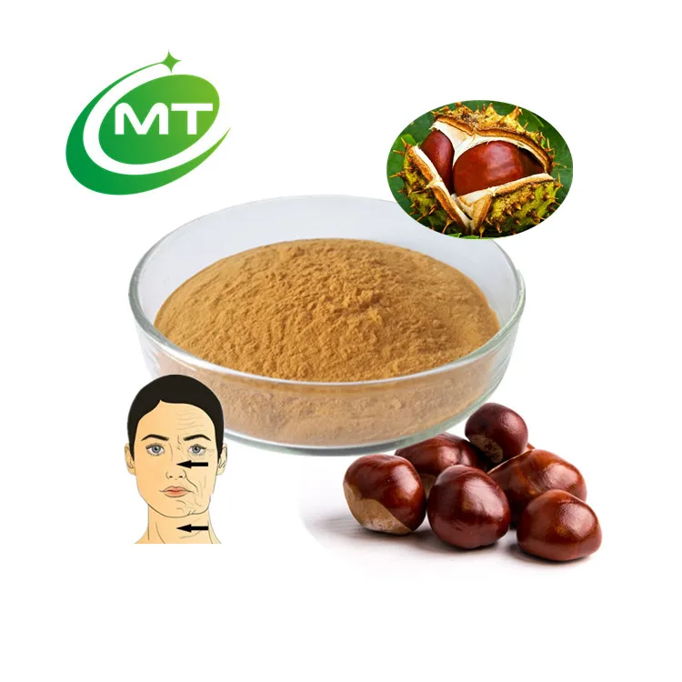 Aesculus chinensis бесплатный образец высокое качество органический экстракт семян конского каштана 10:1/порошок Каштана Aescin 20%-98% Escin