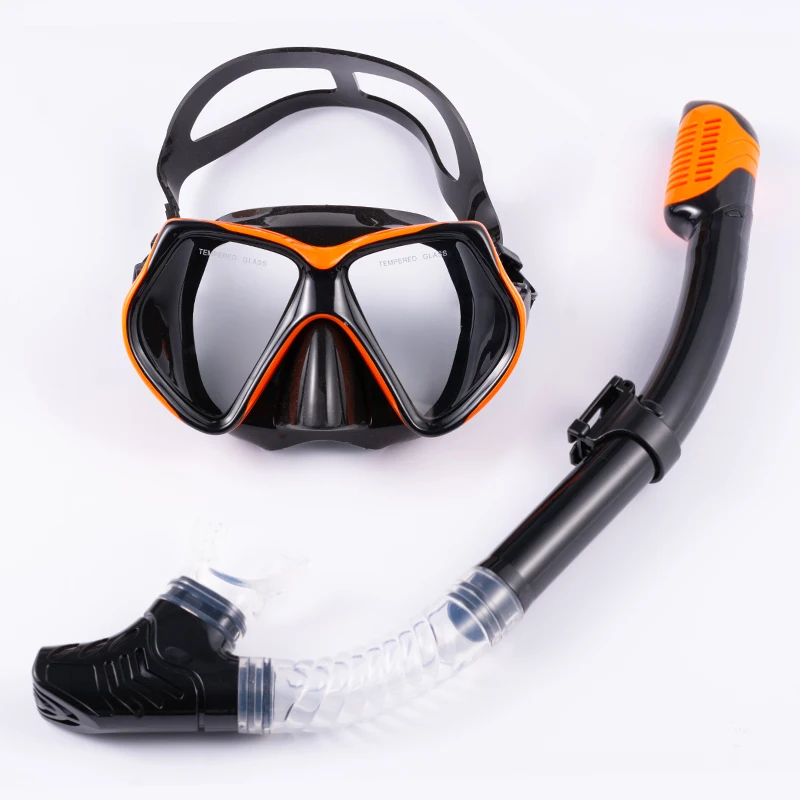 Easy breath oem/odm scuba diving equipment full face diving mask and snorkel set diving