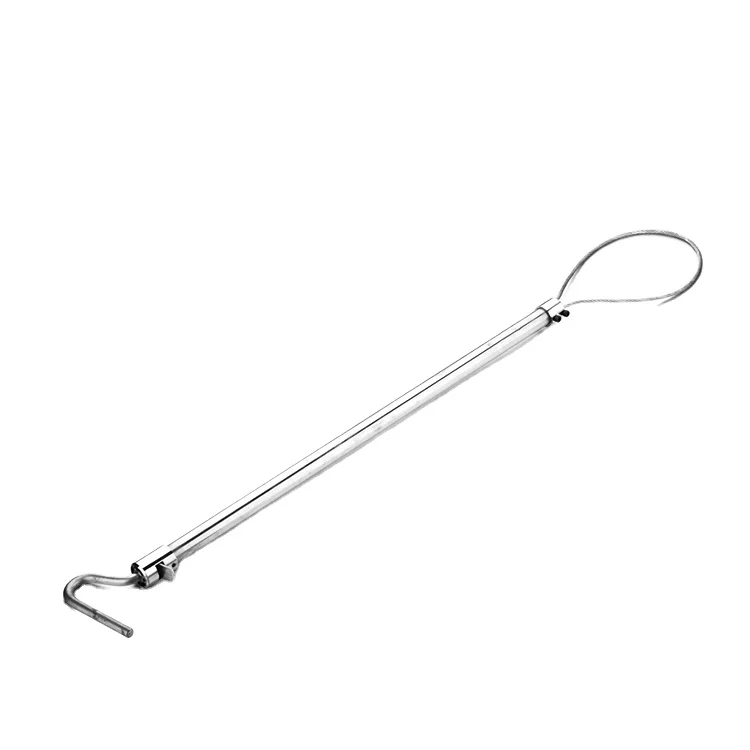 Stainless steel Handle Self locking veterinary instrument rod hog holder snare pig catcher varken catcher