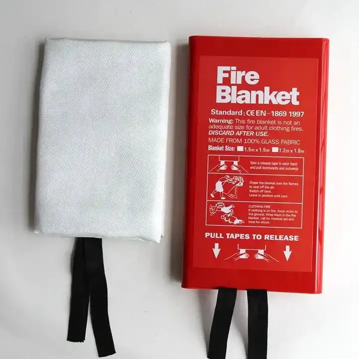 Reusable fire blanket 2m*2m welding fiberglass cloth for body protection fire proof
