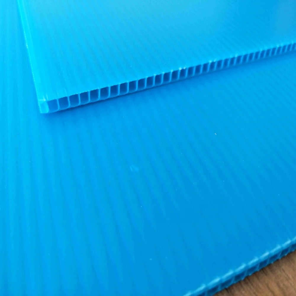Ultraviolet-proof Clear Plastic Hollow Board Plastic Panel Corrugated PP Sheet