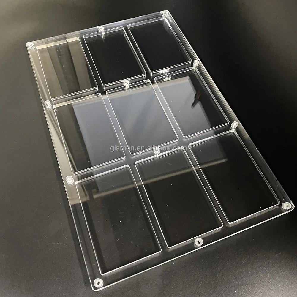 Wholesale Clear 9 Pokemon Cards Slab Display Protector Trading card Collection Case for display