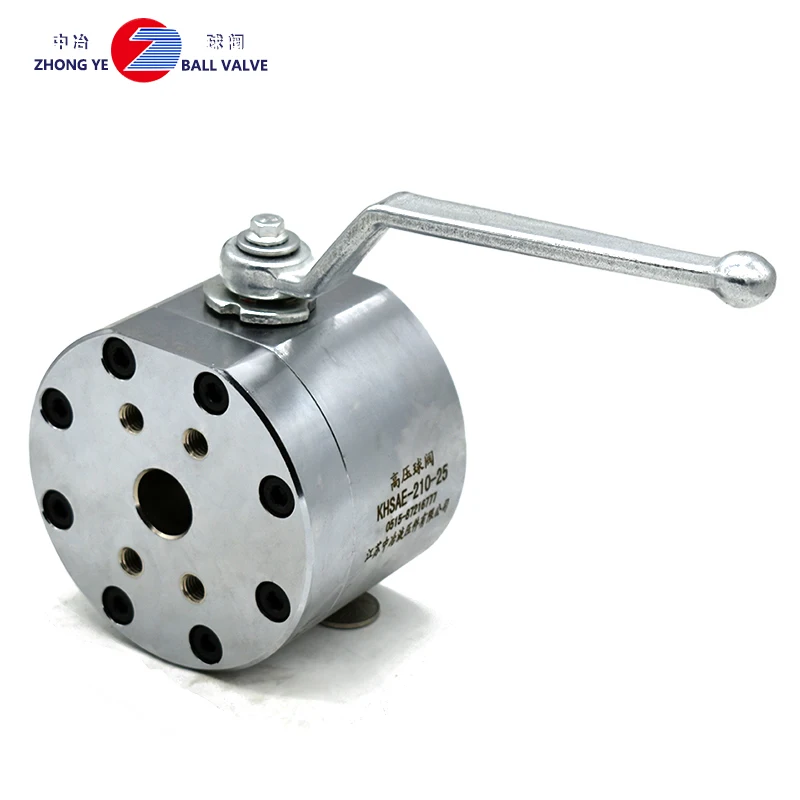 Good quality factory directly  KHSAE-210-32 ball valve 3 4  high pressure with fixed flange  for hydraulic system