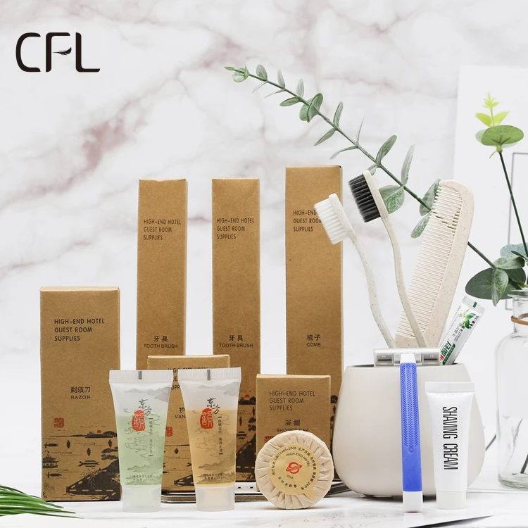 Customized Logo Dental Kit Low Moq Hotel Amenities Set For Hotel And Resort Guest Room