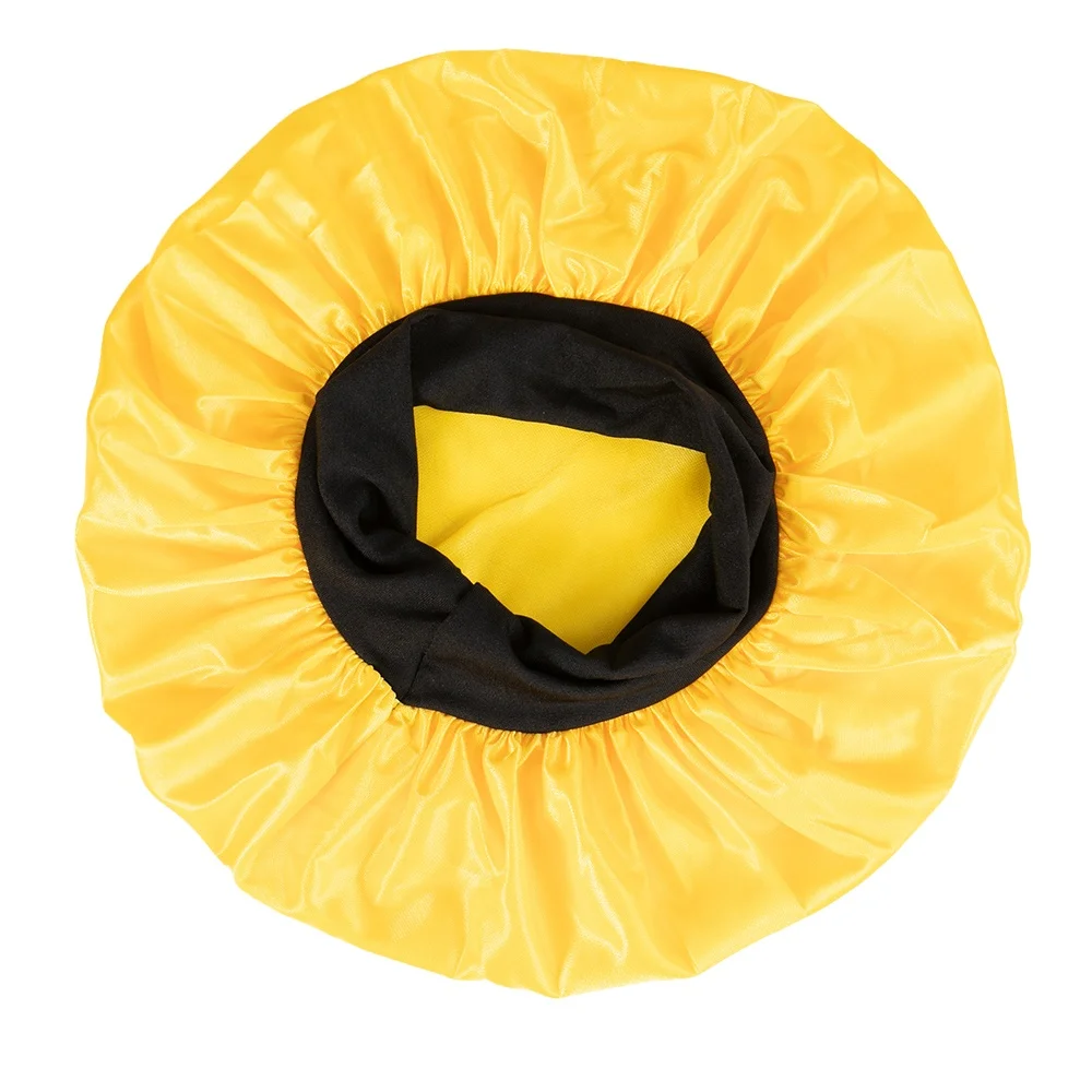 Wholesale Custom Logo Sublimation Designer Hair Bonnets Satin Custom Logo Satin Bonnet