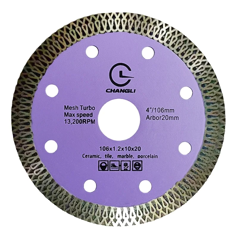 New Mesh  diamond cutting disc for tilestoneDiamond Disc Cutting Stone Porcelain Discs Tile Granite Saw Blade