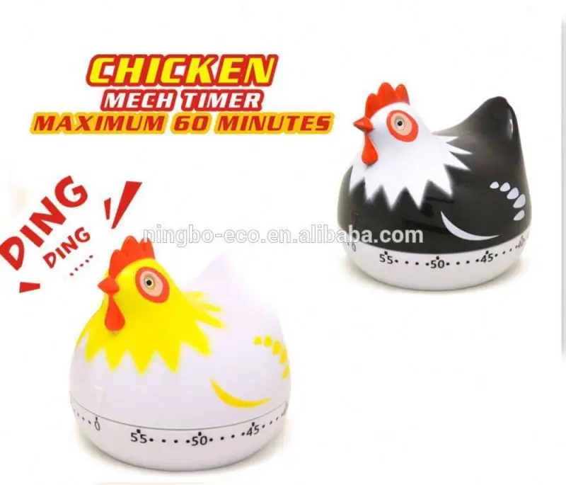 Таймер для кухни с изображением животных, цифровой кухонный таймер с милыми цыплями, механический кухонный таймер для цыплят