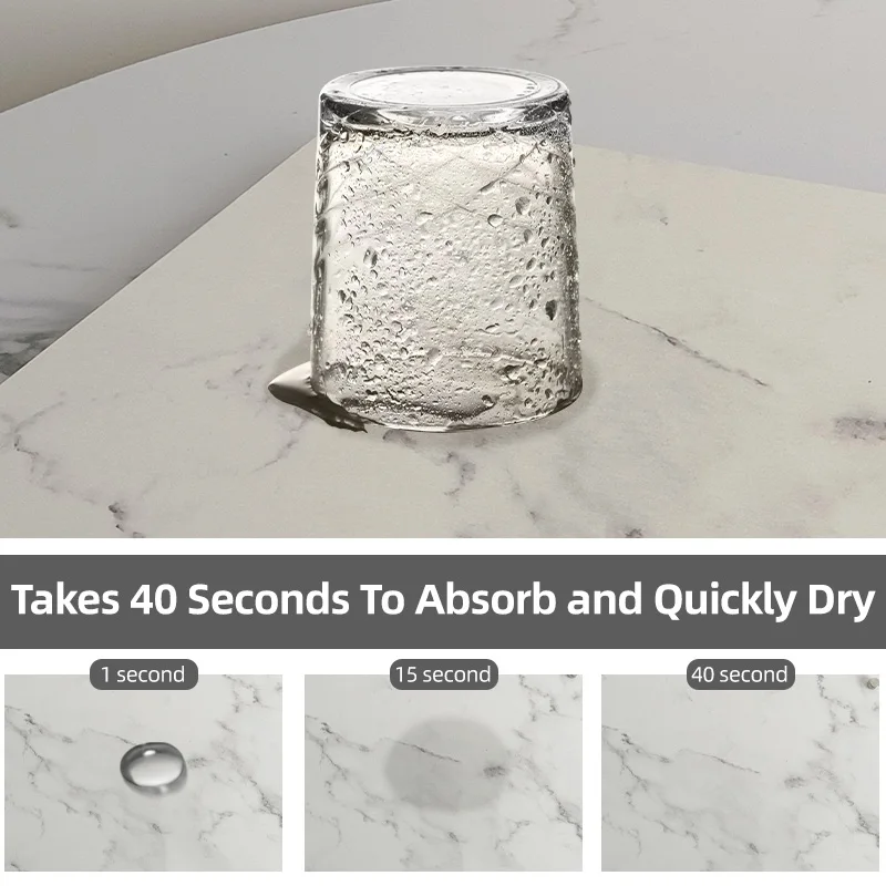 Hot Selling Marble Patterned fast Drying Super Absorbent  NonSlip  diatomaceous earth bath mat bath stone ma for Sink