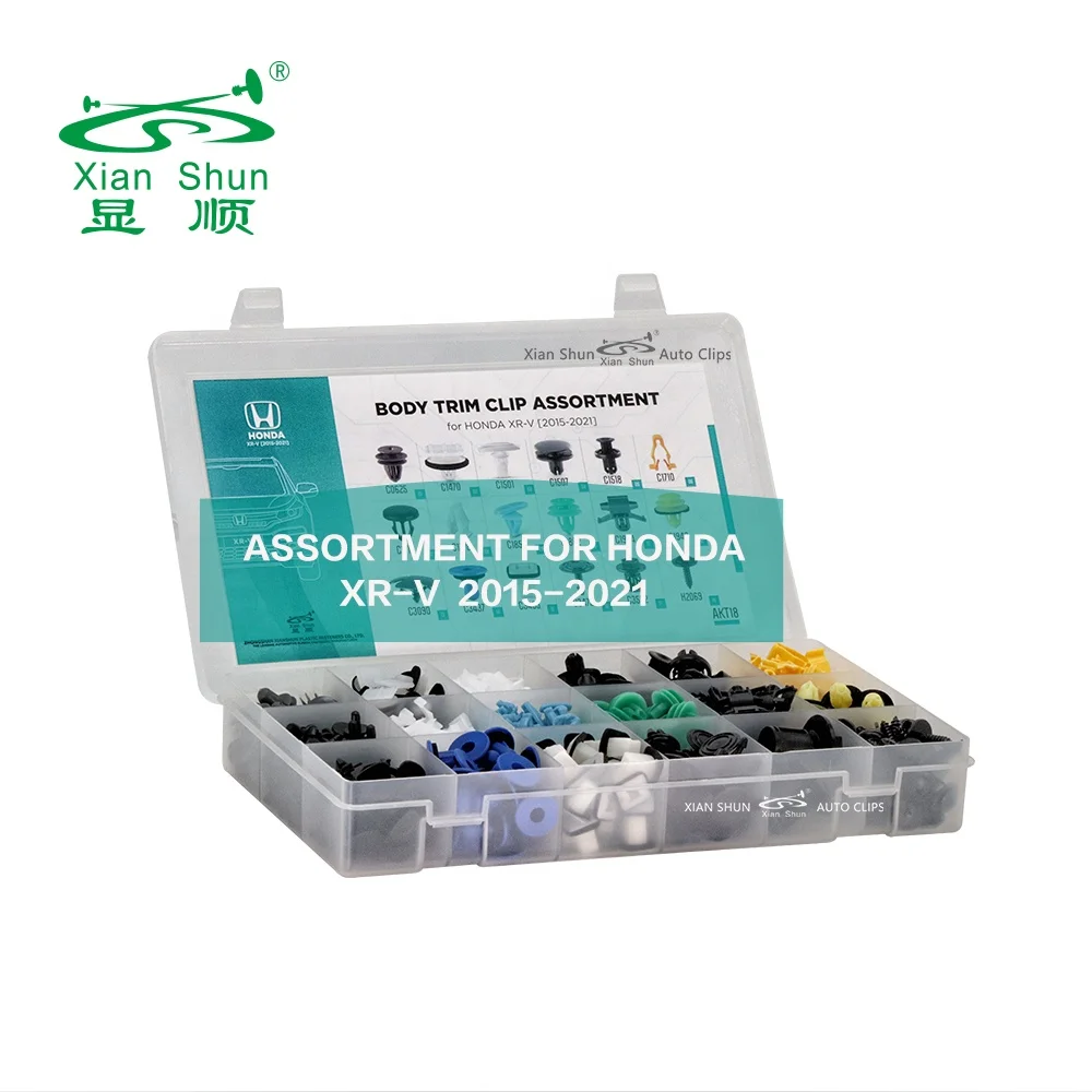 XianShun 698pcs Assortment Kits Car Fastener Clips for HONDA XR-V XRV 2015~2021 Universal Car Repair Assorted kit