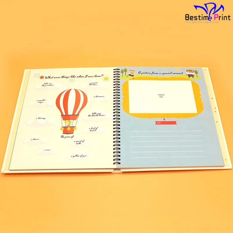 Wire-O Baby Memory Book Album First Year Baby Memory Book Custom Memory Book Baby