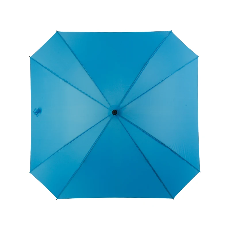 Custom large square golf umbrella 62 68 inch windproof rainproof automatic open special straight umbrella with logo printing
