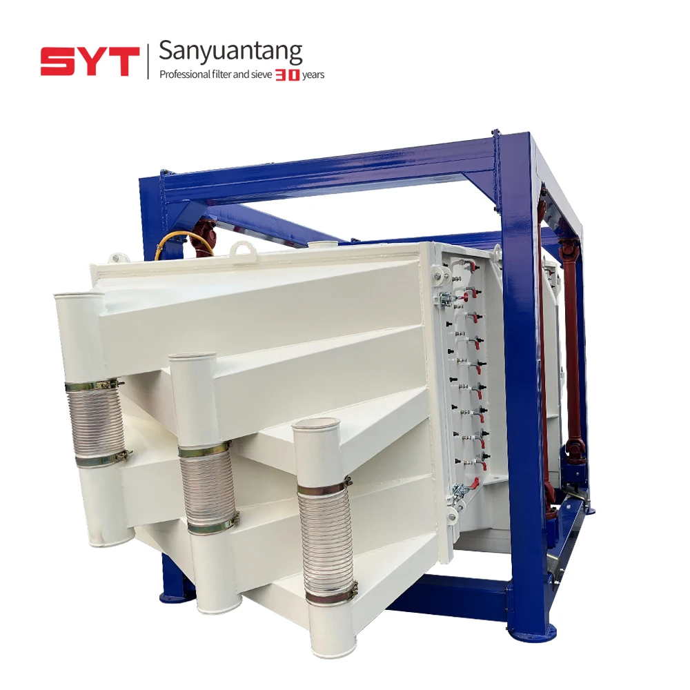 Factory customized high precision rectangular swing vibrating screen square gyratory sifter for perlite screening