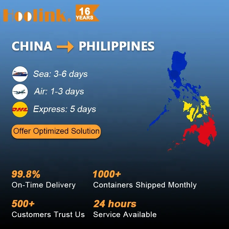 China Shipping Container Sea Freight Cargo Shipment Transportation Companies Chinese Forwarder Agent Ship Deliver To Philippines