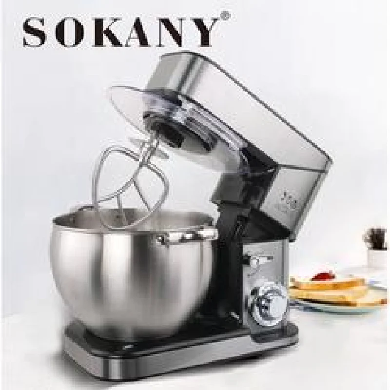 Premium Brand Sokany Stand Food 10L Electric Mixer Bread Dough Mixing Machine Silver Blender Household Appliances